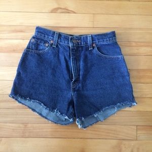 Vintage 550 Levi’s Blue Jean Cutoff Shorts